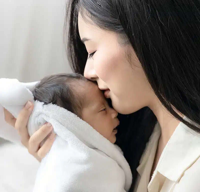 A Mother and Her Baby